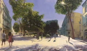 Galerie Montpellier | David Rycroft: Comme un dimanche sur la place