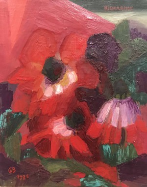 Galerie Montpellier | Richarme: Trois anémones rouges 