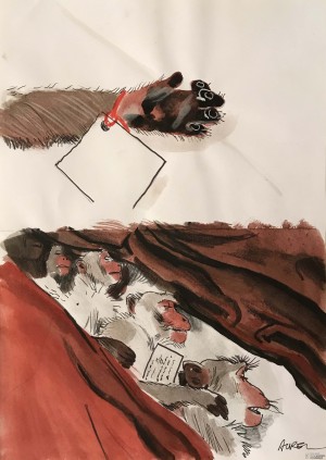 Galerie Montpellier | AUREL: Covid et gang de singes p158