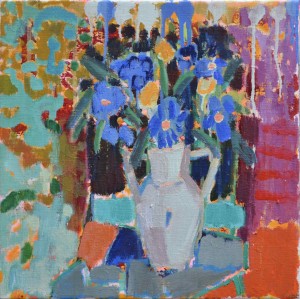 Galerie Montpellier | Kirsten B&oslash;gh: Some blue flowers
