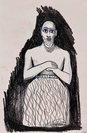 statue mésopatamienne d’Ebih-Il, nu-banda, intendant de Mari, v. 2340 av. J.-C