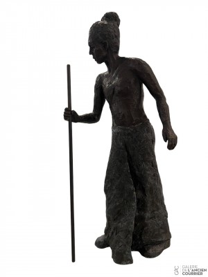 Galerie Montpellier | Oeuvres: Le marcheur au pagne
