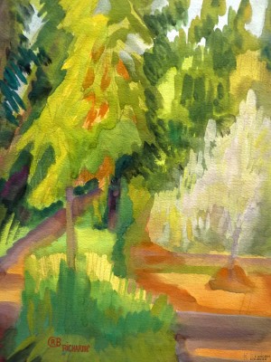 Jardin et terres ocres 1979