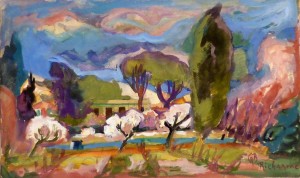 Galerie Montpellier | Richarme: Mas pr&egrave;s de Montpellier 1952