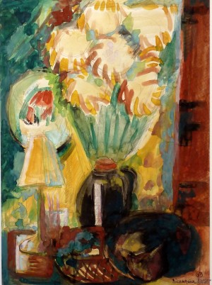 Galerie Montpellier | Richarme: Le chat et le bouquet