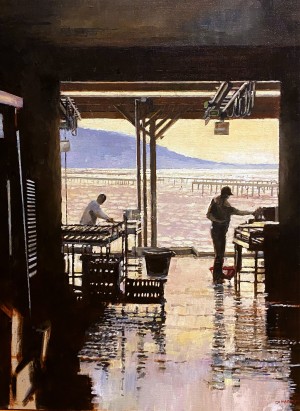 Galerie Montpellier | Christophe Marmey: Les travailleurs de l'&eacute;tang