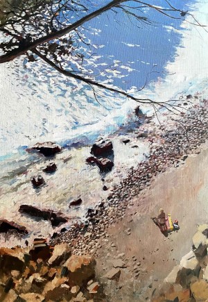 Galerie Montpellier | Christophe Marmey: La baigneuse de la crique